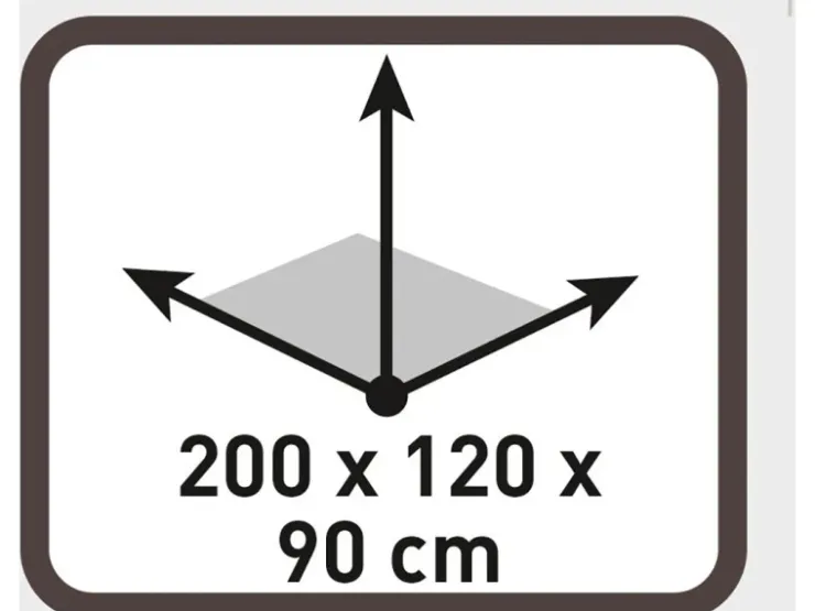 2 Personen Kuppel-Zelt 200 x 120 x 90 cm mit Belüftung und Mückennetz