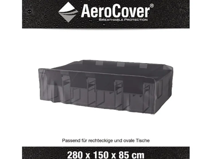 Aerocover Atmungsaktive Schutzhülle für Sitzgruppen 280x150x85 cm* Stühle