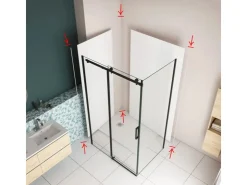 AICA 210cm Eckprofil mit Kantenprofil Aluminium Profil für 3mm Aluverbundplatte Matt Weiß* Stühle