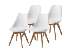 Albatros Esszimmerstuhl AARHUS 4er Set Weiss* Stühle