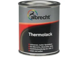 Albrecht Thermolack Schwarz matt 125 ml