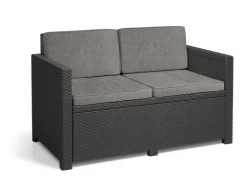 Allibert Victoria - Monaco Loungeset 4-teilig mit 2-sitzer, Sessel und Tisch* Kissenbezüge