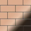 ALLOY Mosaik Fliese Massiv Metall Kupfer Gewalzt Kupfer 1,6mm Stark Subway-cm 1 Paket mit 50 Matten 0,58 m2 Kupfer* Mosaik