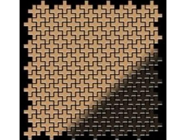ALLOY Mosaik Fliese Massiv Metall Titan Hochglanz Kupfer 1,6mm Swiss Cross-ti-am 1 Paket mit 10 Matten 0,88 m2 Kupfer* Mosaik