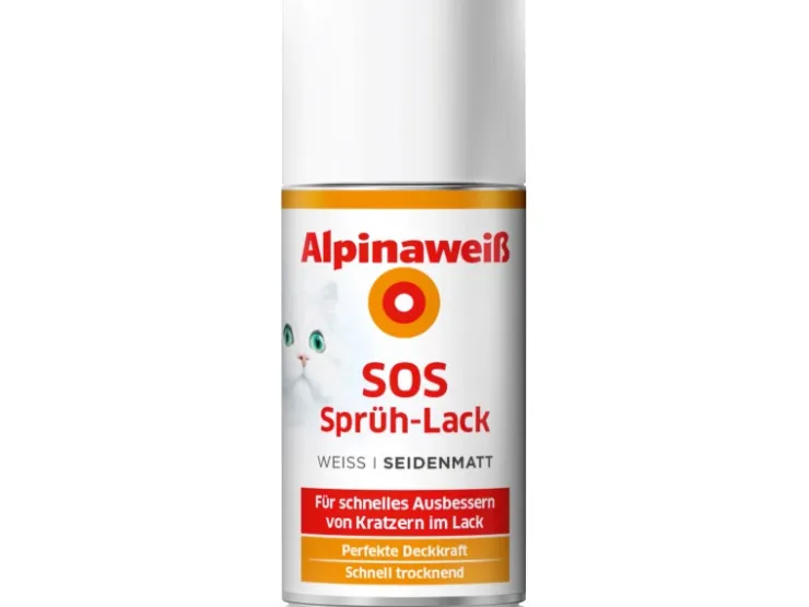 Alpina weiß SOS Sprüh-Lack 150 ml seidenmatt