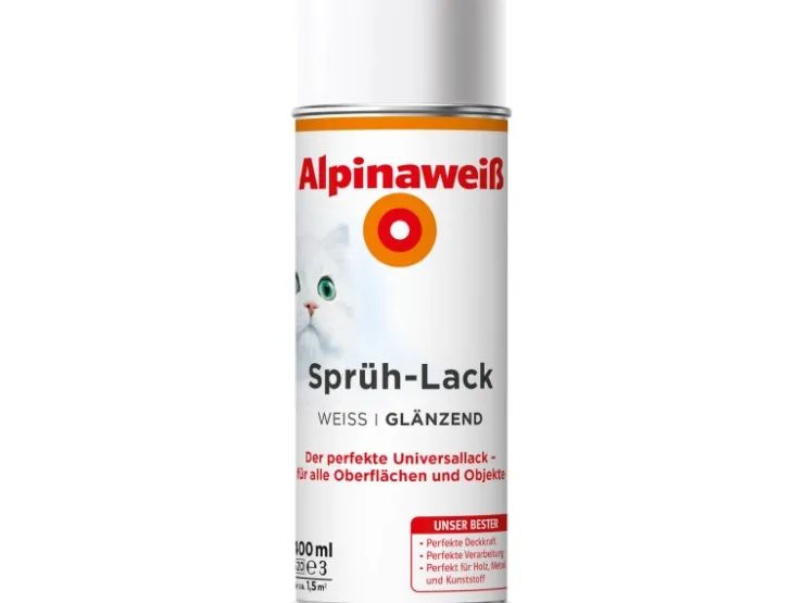 Alpina weiß Sprüh-Lack 400 ml glänzend* Weißlacke