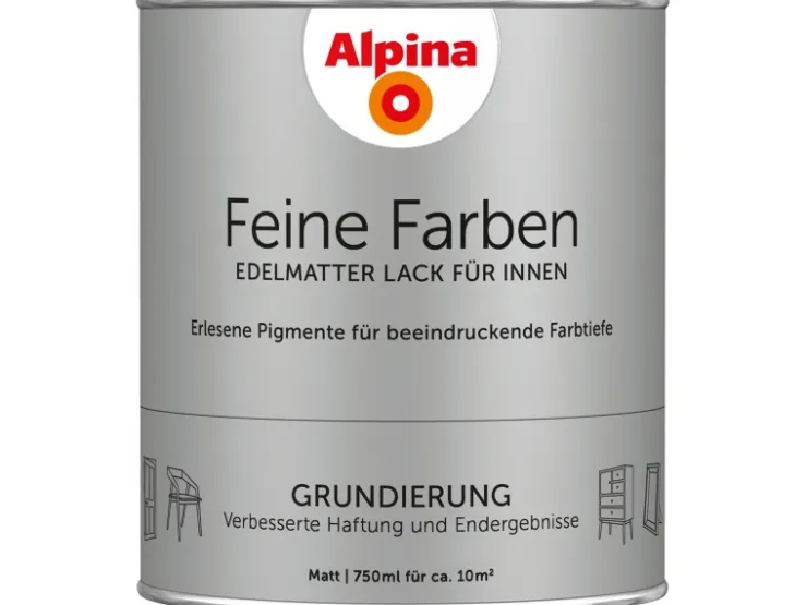 Alpina Feine Farben Lack Grundierung 750 ml* Weißlacke