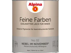 Alpina Feine Farben Lack No. 02 Nebel im November® Grau edelmatt 750 ml