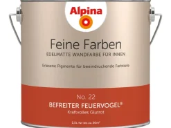 Alpina Feine Farben No. 22 Befreiter Feuervogel® Rot edelmatt 2,5 l* Innenfarben