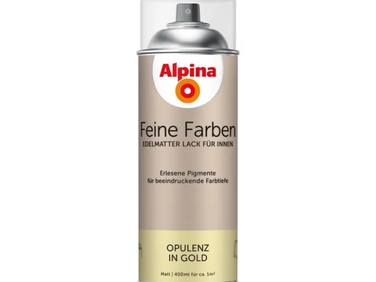 Alpina Feine Farben Sprühlack Opulenz in Gold 400 ml