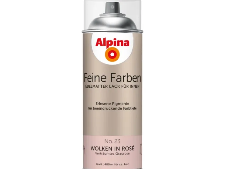 Alpina Feine Farben Sprühlack No. 23 Wolken in Rosé edelmatt 400 ml
