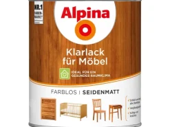 Alpina Klarlack für Möbel Transparent seidenmatt 750 ml* Grundierung