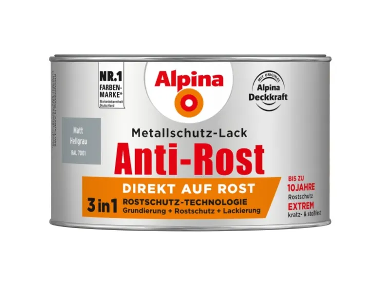 Alpina Metallschutz-Lack Anti-Rost matt 300 ml