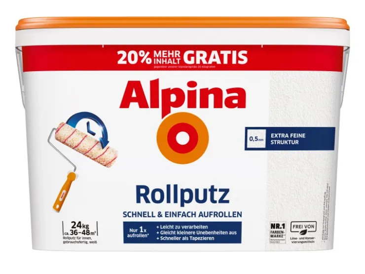 Alpina Rollputz 24 kg Weiß Matt* Weißlacke|Kreativfarben
