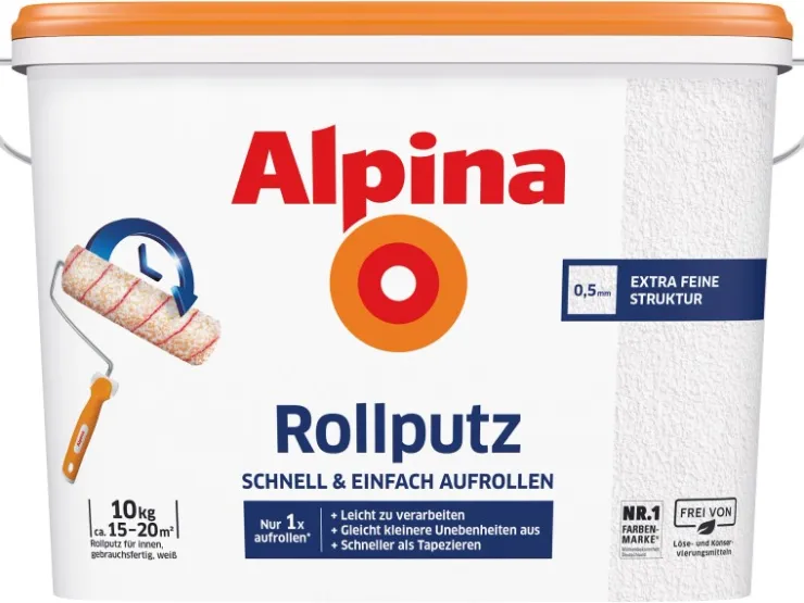 Alpina Rollputz 10 kg Weiß Matt* Weißlacke|Kreativfarben
