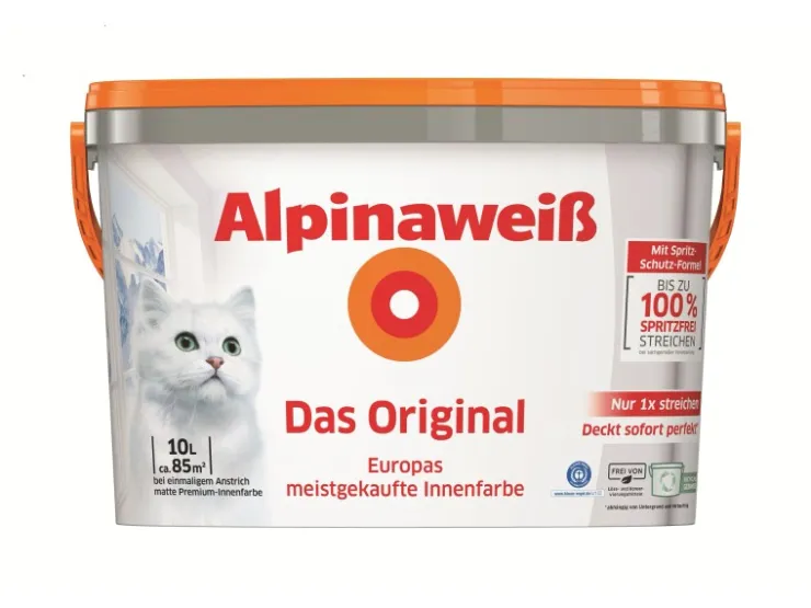 Alpina Wandfarbe Das Original Weiß Matt 11,5 l