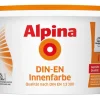 Alpina Wandfarbe DIN-EN Weiß matt 5 l* Innenfarben