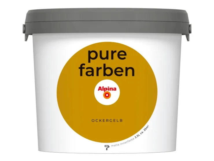 Alpina Wandfarbe Pure Farben 2,5 l* Innenfarben
