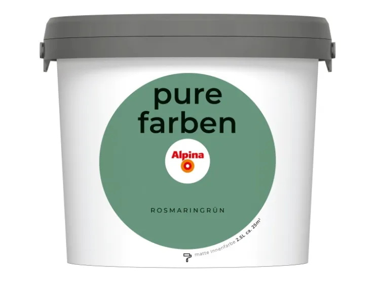 Alpina Wandfarbe Pure Farben 2,5 l* Innenfarben