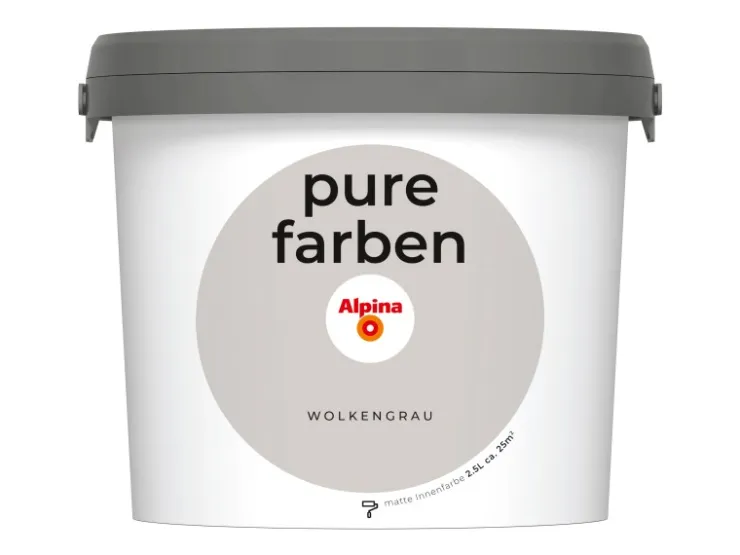 Alpina Wandfarbe Pure Farben 2,5 l* Innenfarben
