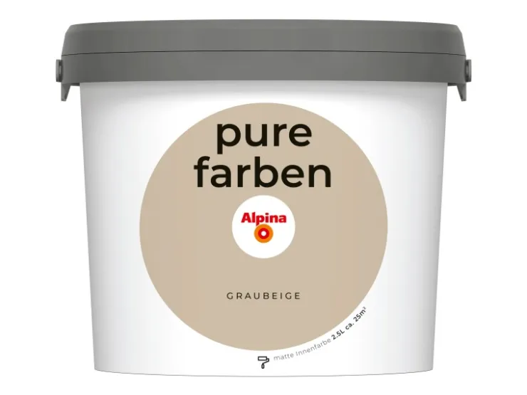 Alpina Wandfarbe Pure Farben 2,5 l* Innenfarben
