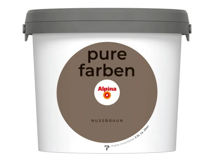 Alpina Wandfarbe Pure Farben 2,5 l* Innenfarben