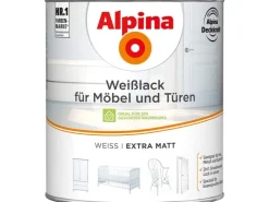 Alpina Weißlack für Möbel & Türen matt 2 Liter* Weißlacke|Stühle