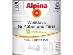 Alpina Weißlack für Möbel & Türen matt 750 ml* Weißlacke|Stühle