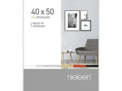 Aluminium Bilderrahmen Pixel 40x50 cm Weiß Glanz* Bilderrahmen