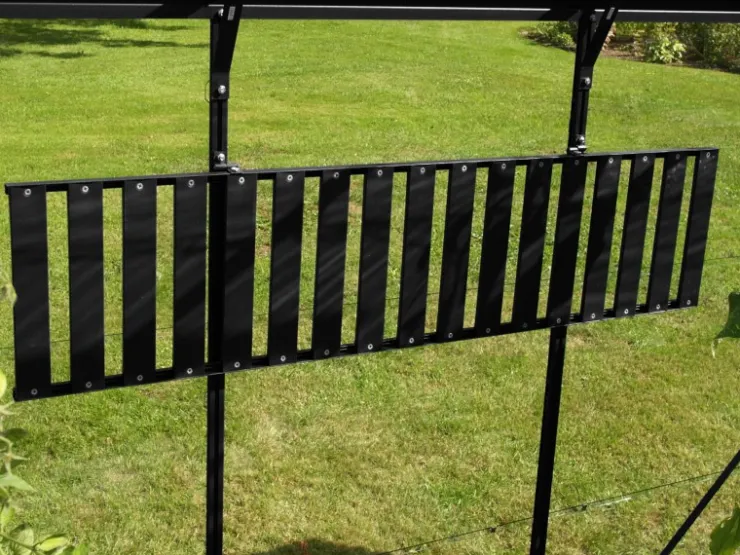 Vitavia Aluregal abklappbar Schwarz 120 cm x 30 cm