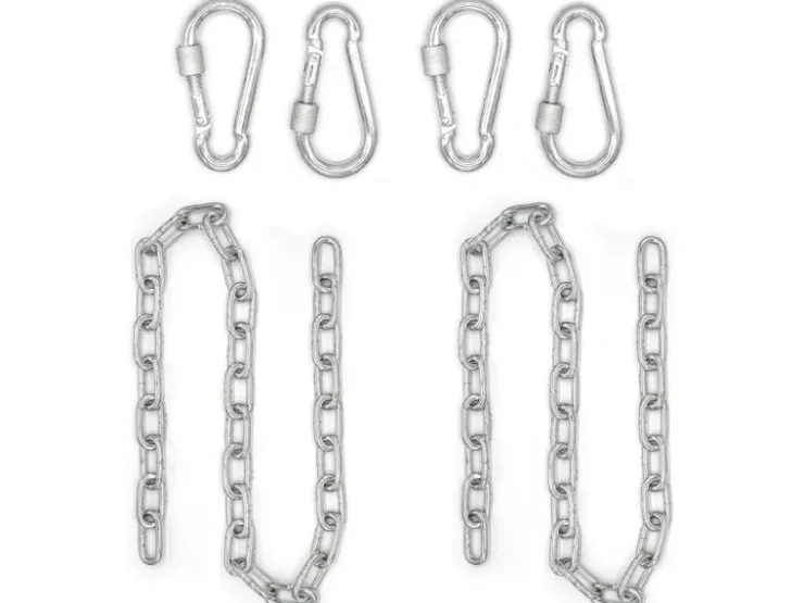 AMANKA 2er Set Hängesessel Kette 100 cm Aufhängung mit 4 Karabiner bis 230 kg* Sessel