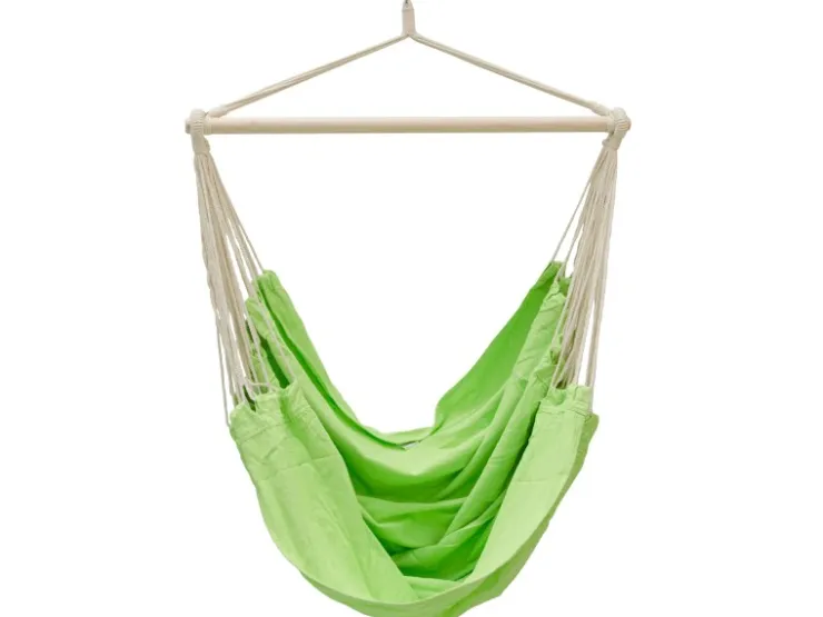 AMANKA Hängesessel bis 150 kg Belastbar 185x 130 cm Limetten-* Sessel