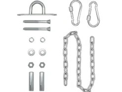 AMANKA Hängesessel Kette mit Deckenhaken 100 cm Aufhängung mit 2 Karabiner bis 230 kg* Sessel