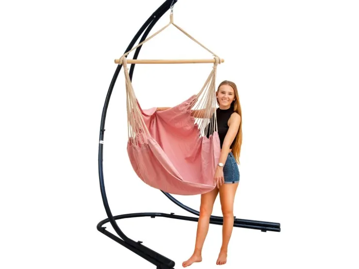 AMANKA XXL-Hängesessel farben mit Gestell 140 x 160 x 210 cm* Sessel