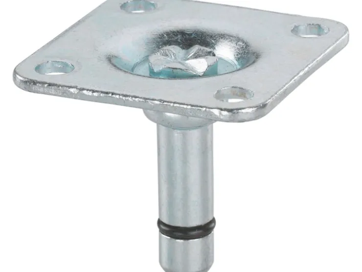 Anschraubplatte mit Stift Ø 8 mm x 38 mm x 38 mm 2 Stück* Stifte