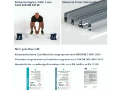 Aquabatos Badewannenfaltwand 150 x 140 cm 3tlg. Badewannenaufsatz Dusche Duschabtrennung Duschwand für Badewanne 5mm ESG Echtglas