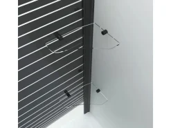 Aquabatos Duschwand für Badewanne Faltwand 120 x 70 x 140 cm Badewannenaufsatz Eck Duschtrennwand für Badewanne Badewannenfaltwand mit Seitenwand