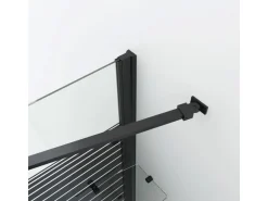 Aquabatos Duschwand für Badewanne Faltwand 120 x 70 x 140 cm Badewannenaufsatz Eck Duschtrennwand für Badewanne Badewannenfaltwand mit Seitenwand