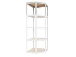 AR Shelving Eckregal Erweiterungmodul Rivet Style 48 x 70 x 40 cm Grauweiß FSC®* Eckregale