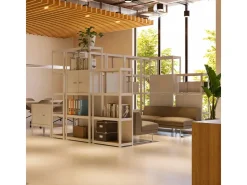 AR Shelving Eckregal Erweiterungmodul Rivet Style 48 x 70 x 40 cm Grauweiß FSC®* Eckregale