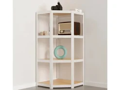 AR Shelving Eckregal Erweiterungmodul Rivet Style 48 x 70 x 40 cm Grauweiß FSC®* Eckregale