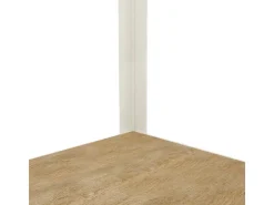 AR Shelving Eckregal Rivet D-Carbon Style 150 x 70 x 40 cm Grauweiß FSC®