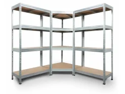 AR Shelving Eck-Schwerlast-Steckregal Rivet Corner 180 cm x 90 cm x 90 cm x 45 c