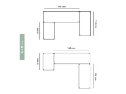 AR Shelving Lebensmittelregal Gastronorm L 180 cm x 150 cm x 50 cm* Kellerregale