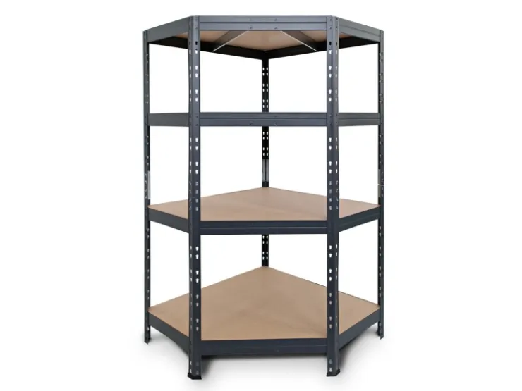 AR Shelving Rivet Eck-Schwerlastregal 180 x 90 x 45 cm 4 Böden Anthrazit FSC®