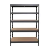 AR Shelving Rivet Schwerlastregal 180 x 120 x 60 cm 5 Böden Anthrazit FSC®