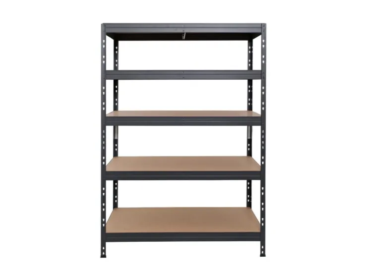 AR Shelving Rivet Schwerlastregal 180 x 120 x 60 cm 5 Böden Anthrazit FSC®