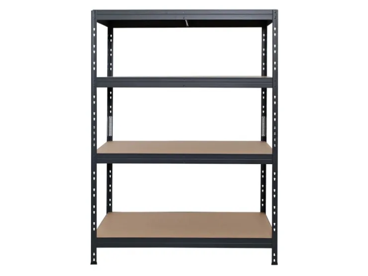 AR Shelving Rivet Schwerlastregal 180 x 120 x 60 cm 4 Böden Anthrazit FSC®* Holzregale