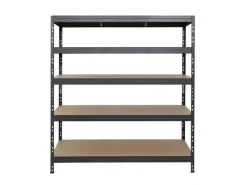 AR Shelving Rivet Schwerlastregal 180 x 150 x 60 cm 5 Böden Anthrazit FSC®