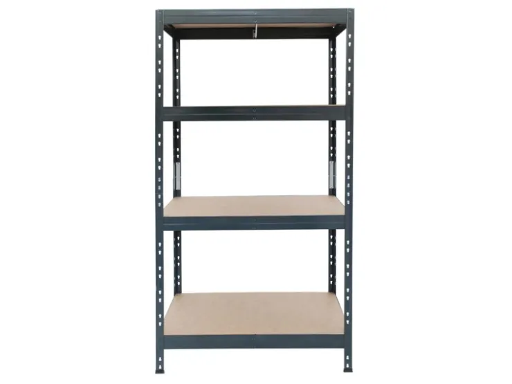 AR Shelving Rivet Schwerlastregal 180 x 90 x 60 cm 4 Böden Anthrazit FSC®* Holzregale